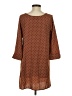 Everly 100% Polyester Polka Dots Brown Casual Dress Size S - photo 2