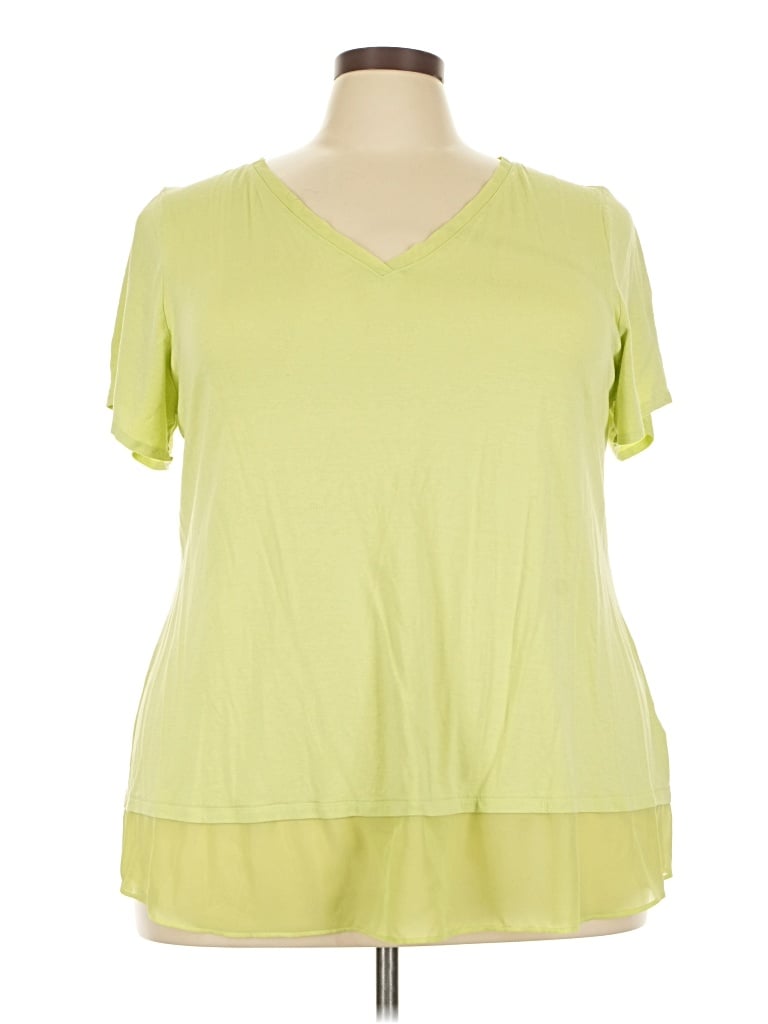 Pre-owned Jm Collection Short Sleeve T-shirt In Green