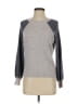 Cupcakes & Cashmere Color Block Gray Wool Pullover Sweater Size XS - photo 1