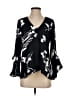 Vince Camuto 100% Polyester Black 3/4 Sleeve Blouse Size XS - photo 1