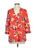 Rose + Olive 100% Polyester Orange 3/4 Sleeve Blouse Size M - photo 1