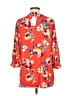 Rose + Olive 100% Polyester Orange 3/4 Sleeve Blouse Size M - photo 2