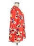 Rose + Olive 100% Polyester Orange 3/4 Sleeve Blouse Size M - photo 4