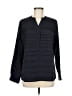 Larry Levine 100% Polyester Black Long Sleeve Blouse Size M - photo 1