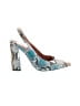 ASOS Animal Print White Blue Heels Size UK 4 / US 6 - photo 1