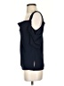 Jason Wu 100% Polyester Solid Black Blue Sleeveless Blouse Size 0 - photo 5