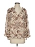 Entro 100% Polyester Ivory 3/4 Sleeve Blouse Size S - photo 1