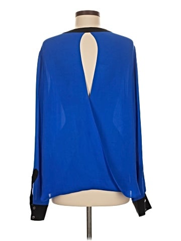 Chelsea Flower Long Sleeve Silk Top (view 2)