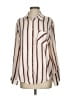 EVIDNT LOS ANGELES Stripes Ivory Long Sleeve Blouse Size S - photo 1