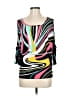 Frank Lyman Design Black 3/4 Sleeve Blouse Size 8 - photo 1