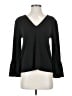 Ann Taylor Black Long Sleeve Blouse Size S - photo 1