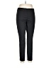 Ecru Solid Black Dress Pants Size 14 - photo 1