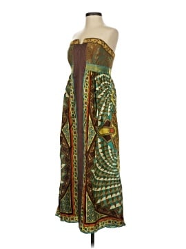 slim fit dress slacks Nicole Miller 70's 100% Silk Strapless Lime Green Fun Cocktail Dress S –  Designers On A Dime main image 0