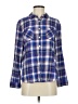 Caslon Plaid Blue Long Sleeve Button-Down Shirt Size S - photo 1