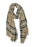 Unbranded Plaid Brown Tan Scarf One size - photo 1