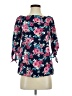 Status Blue 3/4 Sleeve Blouse Size S - photo 1