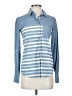 Tommy Hilfiger Stripes Blue Long Sleeve Button-Down Shirt Size XS - photo 1