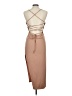 Shein Solid Tan Cocktail Dress Size L - photo 2