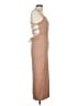 Shein Solid Tan Cocktail Dress Size L - photo 4