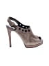 Stuart Weitzman Gray Tan Heels Size 7 1/2 - photo 1