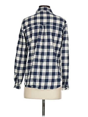 Zara Basic Long Sleeve Button-Down Shirt (view 2)