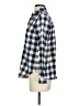 Zara Basic Checkered-gingham Blue Long Sleeve Button-Down Shirt Size S - photo 5