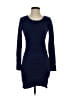 Bobi Solid Blue Casual Dress Size S - photo 1
