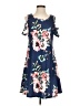 Assorted Brands 100% Polyester Floral Blue Casual Dress Size S - photo 1