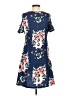 Assorted Brands 100% Polyester Floral Blue Casual Dress Size S - photo 2