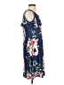 Assorted Brands 100% Polyester Floral Blue Casual Dress Size S - photo 4