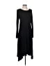 Spense Solid Black Casual Dress Size S - photo 1