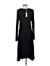 Spense Solid Black Casual Dress Size S - photo 2
