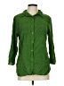 Notations Green 3/4 Sleeve Button-Down Shirt Size L - photo 1