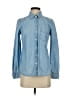 Old Navy 100% Cotton Blue Long Sleeve Button-Down Shirt Size XS - photo 1