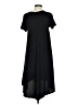 Lularoe Solid Black Casual Dress Size XS - photo 2