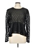 BCBGMAXAZRIA Black Long Sleeve Top Size L - photo 1