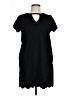 MTS Solid Black Casual Dress Size L - photo 1