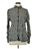 BeachLunchLounge Checkered-gingham Black Long Sleeve Button-Down Shirt Size L - photo 1