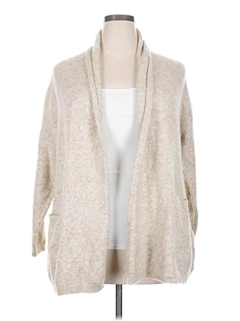 Pre-owned Max Studio Cardigan Sweater In Ivory