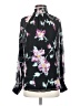 A.L.C. 100% Silk Floral Black Blouse Size 4 - photo 1