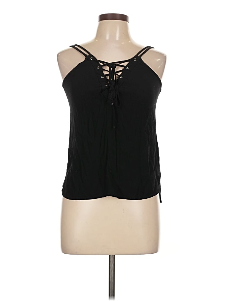 Pre-owned Cotton Candy Sleeveless Blouse In Black