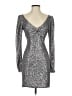 Caroline Constas Metallic Silver Cocktail Dress Size XS - photo 1