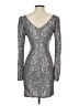 Caroline Constas Metallic Silver Cocktail Dress Size XS - photo 2