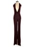 Edikted Solid Burgundy Brown Jumpsuit Size XS - photo 1