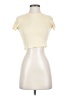Shein Ivory Short Sleeve Turtleneck Size XS - photo 1