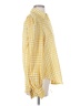 Petersyn 100% Polyester Checkered-gingham Yellow Long Sleeve Blouse Size XS - photo 4