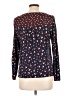 Boden Black Blue Long Sleeve Blouse Size 10 - photo 2