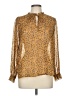 Mystree 100% Polyester Gold Long Sleeve Blouse Size M - photo 1