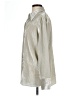 Vince. Metallic Silver 3/4 Sleeve Blouse Size L - photo 5