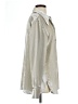 Vince. Metallic Silver 3/4 Sleeve Blouse Size L - photo 4